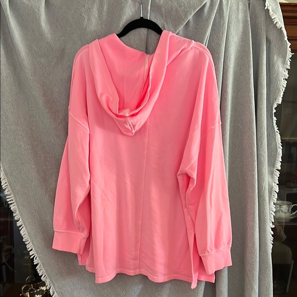 Old Navy Bright Pink Women's Hoodie 90% cotton - Picture 4 of 5